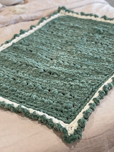 Velvet Earthy Green Baby Blanket