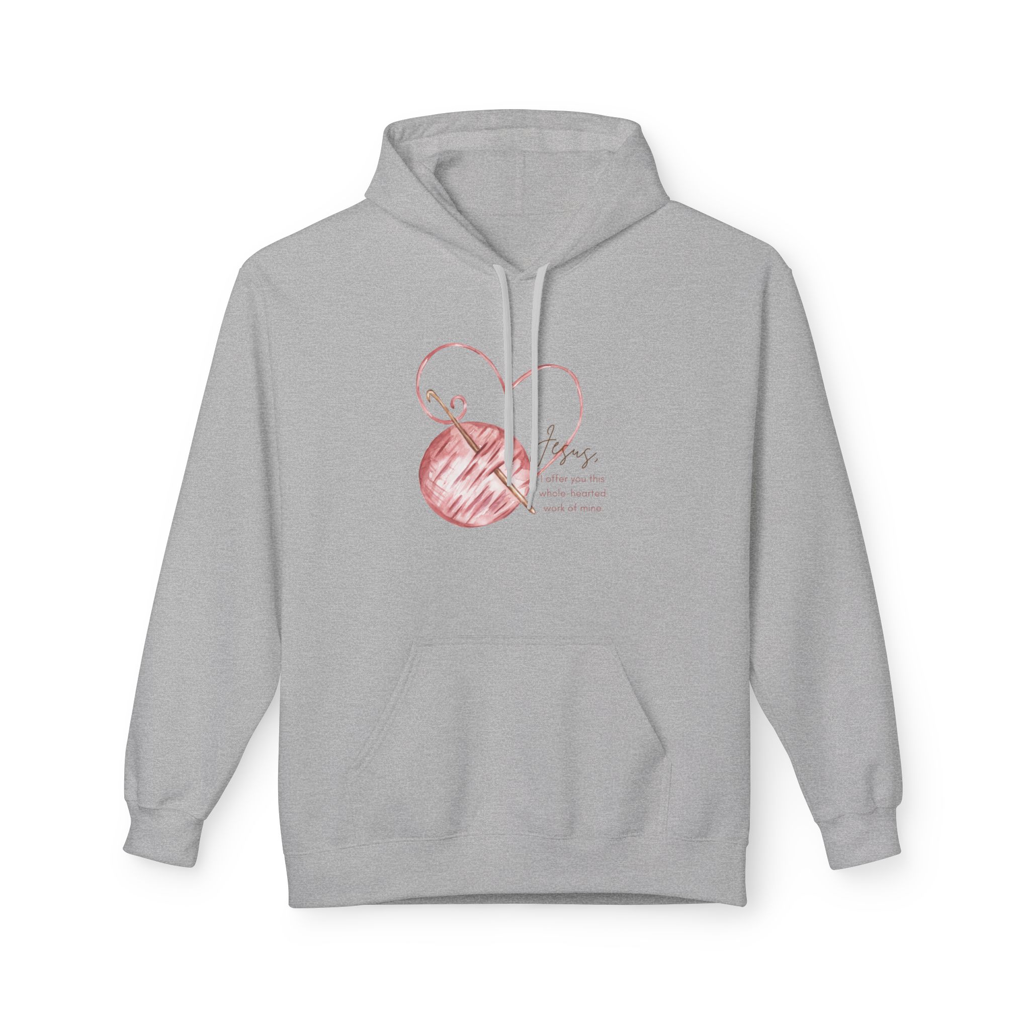 St. Angela - Crochet Hook - Unisex Midweight Softstyle Fleece Hoodie - Image 7