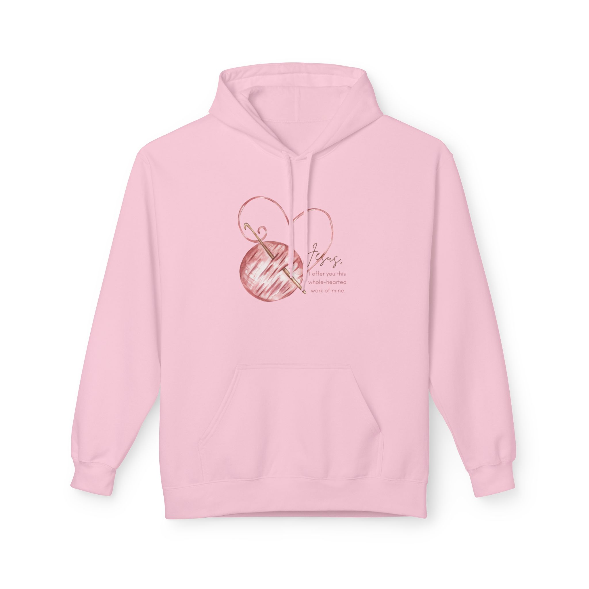 St. Angela - Crochet Hook - Unisex Midweight Softstyle Fleece Hoodie - Image 43