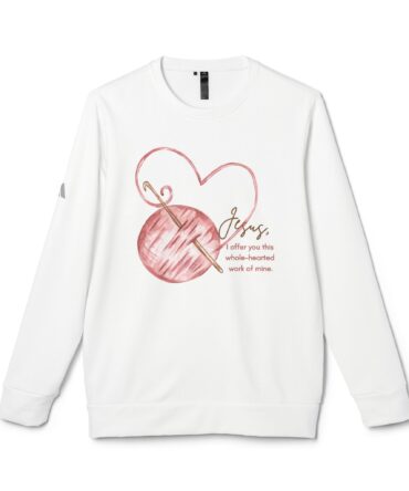 St. Angela Merici - Crochet Hook - adidas Unisex Fleece Crewneck Sweatshirt