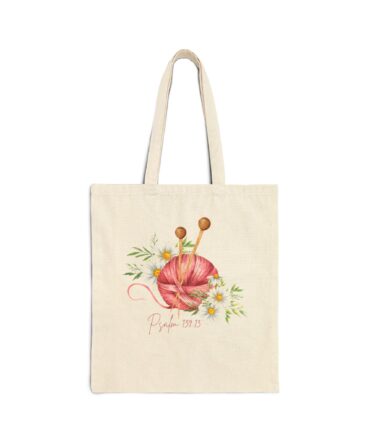 Psalm 139 - Cotton Canvas Tote Bag